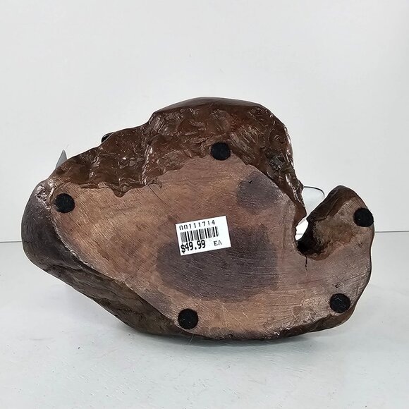 John Perry Killer Whale Mother & Calf Sculpture On Burlwood Base *FLAW* - Picture 8 of 9